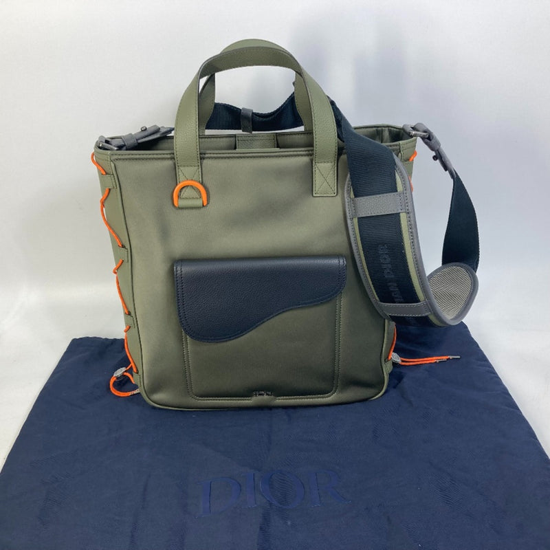 CHRISTIAN DIOR 1ADSH198USF sacai sacai collaboration 2WAY Shoulder Bag Tote Bag khaki Orange