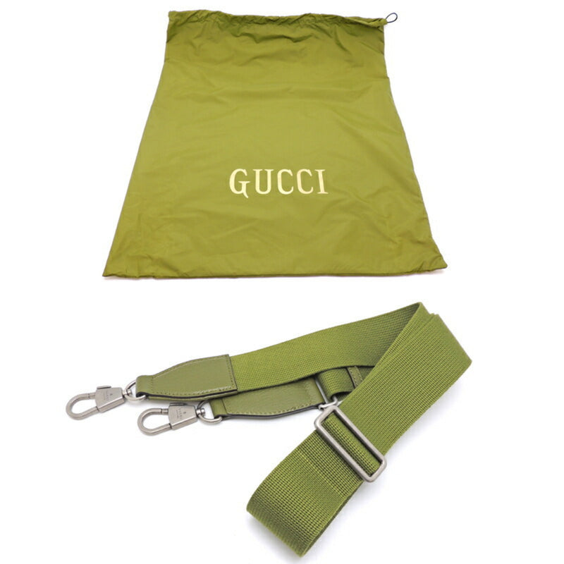 Gucci GG Nylon Off The Grid Medium (Day Only) Ladies Tote Bag 696043 Recycled Lining Forest Green