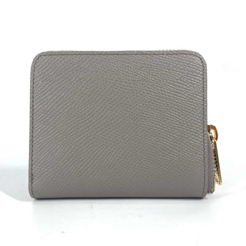 CELINE 10L203BEL.10BL Compact wallet Zip Around Folded wallet Pebble gray