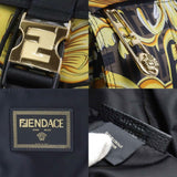 FENDI x VERSACE Fendi Versace Backpack Fendace Nylon Black Yellow Men's 7VZ066-AITI 99800k