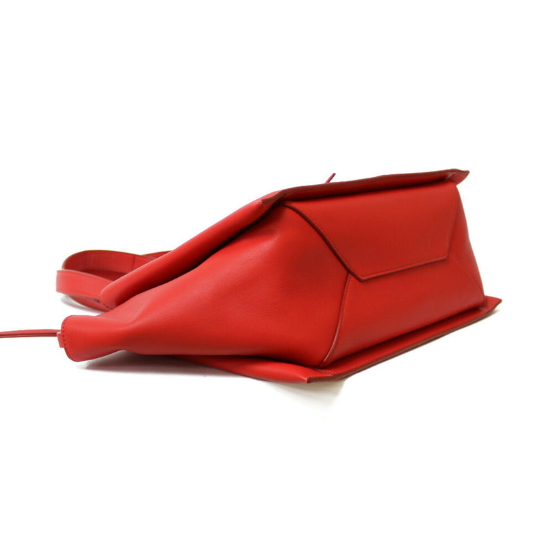 CELINE Celine Shoulder Bag Triford Red Women's Leather