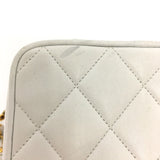 Chanel CC Mark Vanity Shoulder Bag White GoldHardware