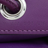 HERMES Aline Mini Shoulder Bag Vaux Swift 2020 Purple Y Crossbody Open Women's