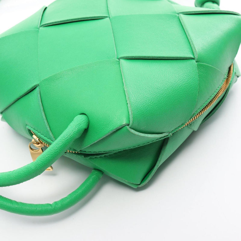 BOTTEGA VENETA Cassette Camera Bag Shoulder Leather Women's Green