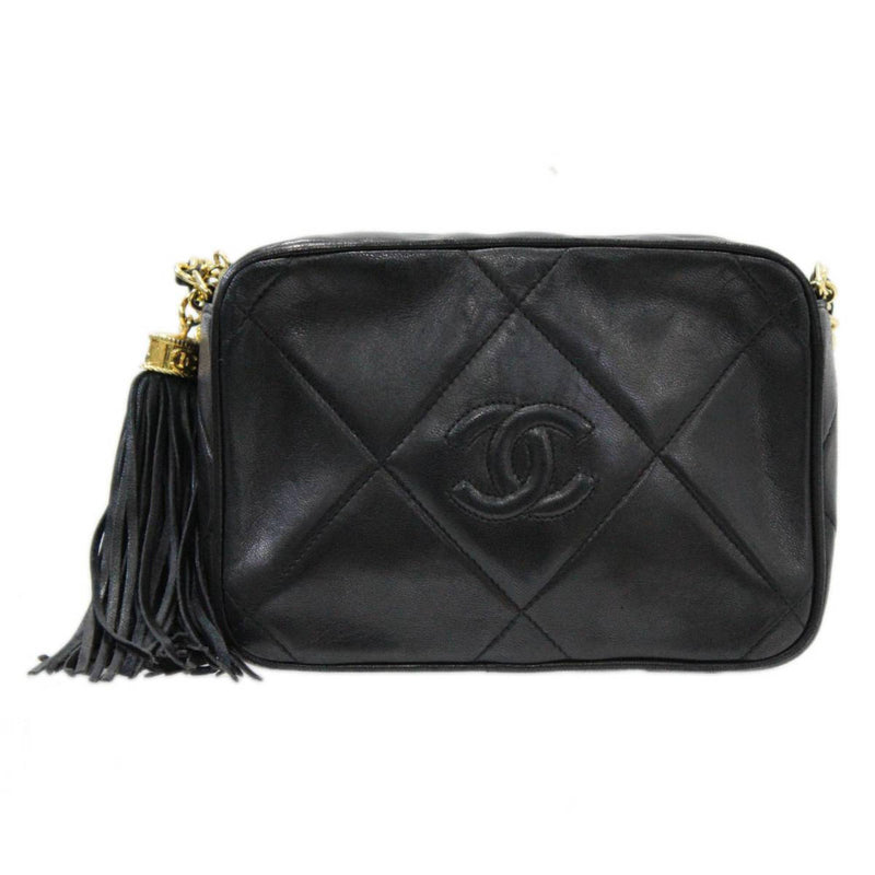 CHANEL Chanel Che shoulder bag matelasse black 661059