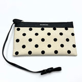 Balenciaga Cabas S Handbag Tote Bag White Black Two-tone Polka Dot Canvas 339933 BALENCIAGA