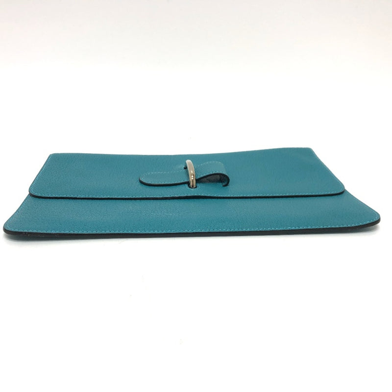 Hermes Flat Second Pouch Blue gene