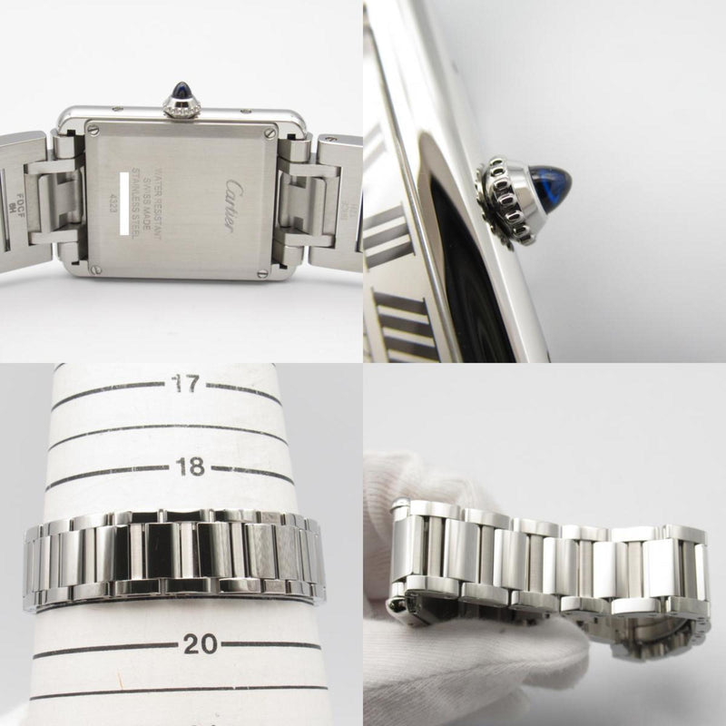 CARTIER Tank Must LM Wristwatch Stainless Steel Ladies Silver WSTA0052