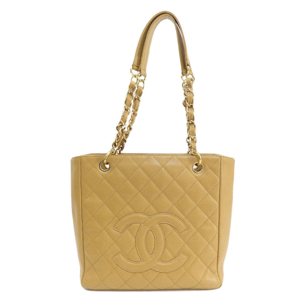 CHANEL Chain Bag Matelasse Tote Caviar Skin Women's