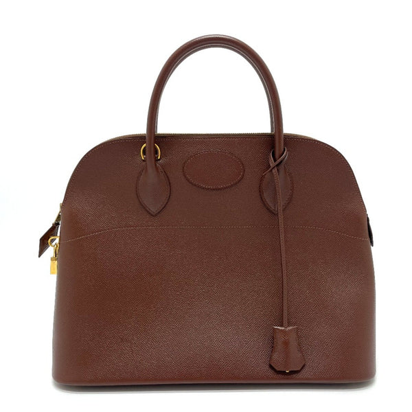 Hermes Bag 2WAY Hand Bag Brown GoldHardware