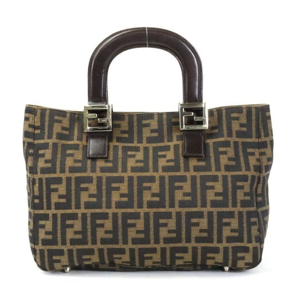 Fendi FENDI handbag Zucca canvas brown ladies