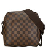 Louis Vuitton Damier Olaf PM Shoulder Bag N41442 Brown PVC Leather Women's LOUIS VUITTON