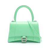 BALENCIAGA HOURGLASS Small Handbag Bag Leather Women's Green 5935461QJ4Y3823