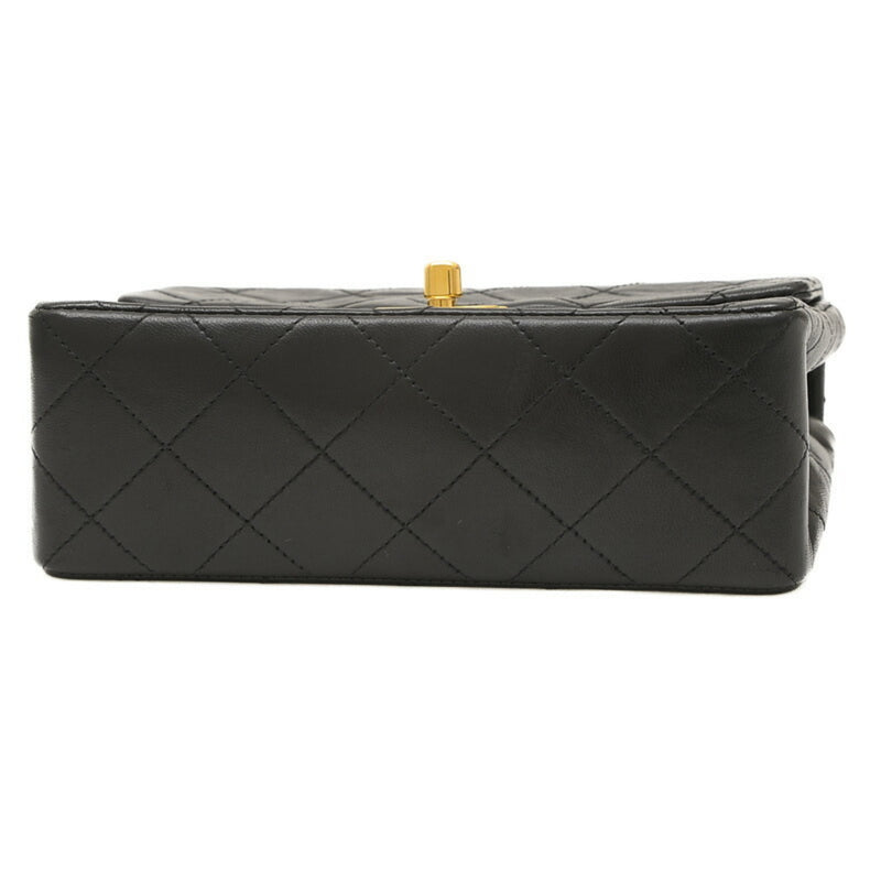 Chanel Matelasse Chain Shoulder Bag in Lambskin Black