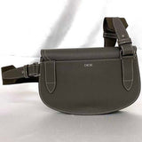 Christian Dior Shoulder Bag Brown Saddle 1 ADO044 YKK H00N Body Grain Leather 07-BO-0232 Stitched Crossbody Compact