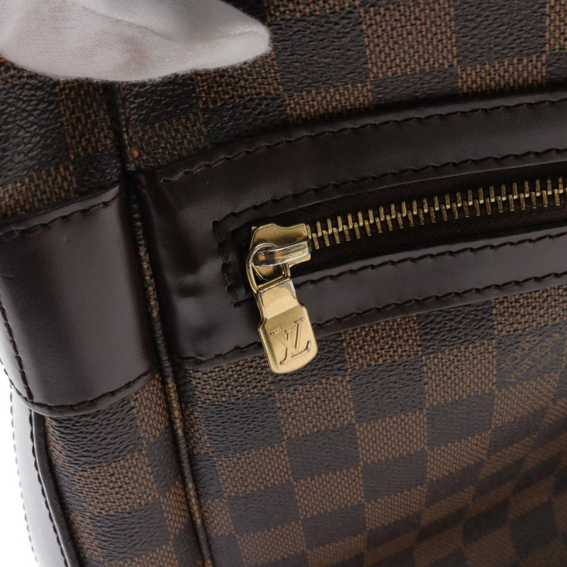 Louis Vuitton Bastille Damier Ebene Shoulder Bag, Coated Canvas, Leather, Men's, Women's, Brown, N45258