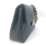 Chanel A01094 CC Mark vintage shawl double chain bag Shoulder Bag Black Gold