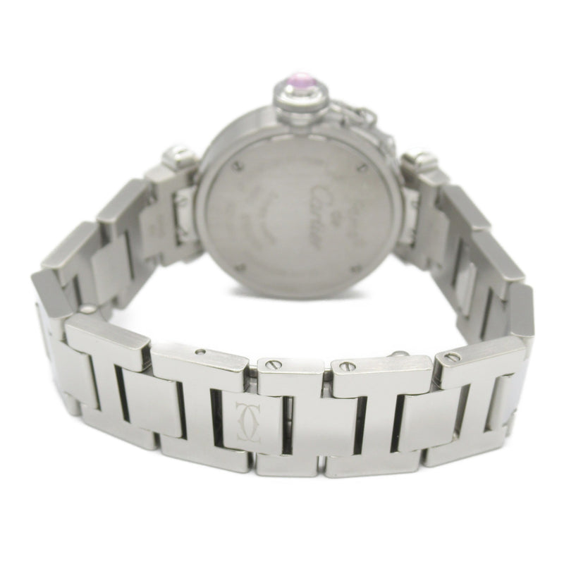 CARTIER Miss Pasha Watch Stainless Steel Ladies Pink W3140008