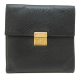 Hermes Click 12 Black Bi-fold Wallet Epson Women's HERMES