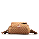 Gucci GG Canvas LA Angels Patch Body Bag Backpack 536842 Brick Red Beige Leather Women's GUCCI