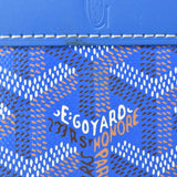 Goyard coin case, purse, card GOYARD wallet, Matignon, herringbone, blue