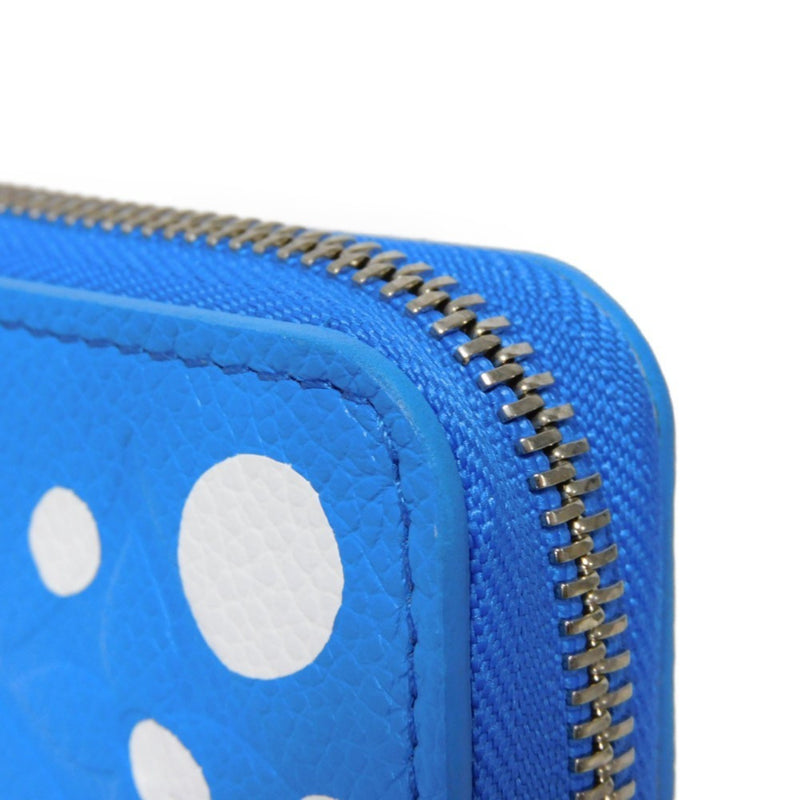 Louis Vuitton LOUIS VUITTON Long Wallet LV x YK Zippy Yayoi Kusama Monogram Empreinte Infinity Dot Blue Blanc M81954 Men's Women's Billfold