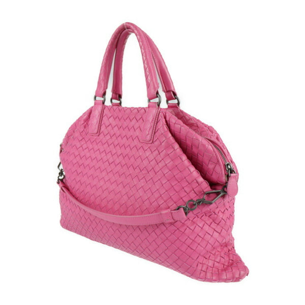 BOTTEGA VENETA Bottega Veneta convertible bag intrecciato handbag 354216 leather pink 2WAY semi-shoulder tote