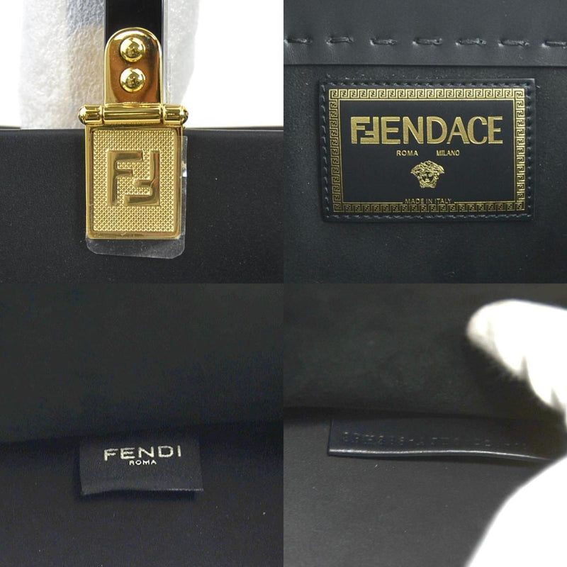 FENDI handbag shoulder bag FENDACE Fenderche leather black unisex 8BH386-AJTO 99897j