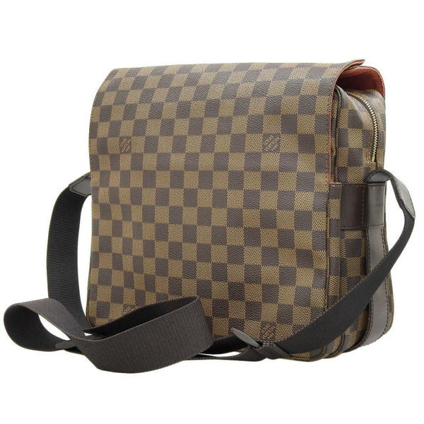 LOUIS VUITTON Damier Naviglio Shoulder Bag Ebene N45255