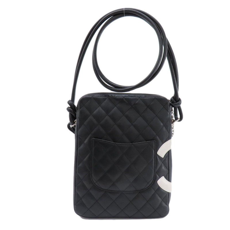 CHANEL Cambon Line Shoulder Bag Calfskin Women's