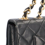 Chanel Deca Matelasse 34 Shoulder Bag Lambskin Black Women's CHANEL Chain