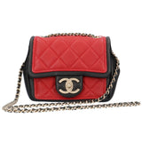 Chanel CHANEL chain matelasse shoulder bag lambskin red ladies