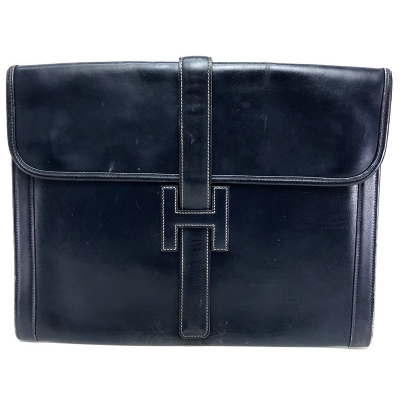 Hermes Bag document bag Cluch Bag Clutch bag Navy