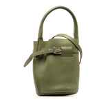 Celine Big Bag Nano Bucket Handbag Shoulder 187243 Khaki Green Leather Women's CELINE