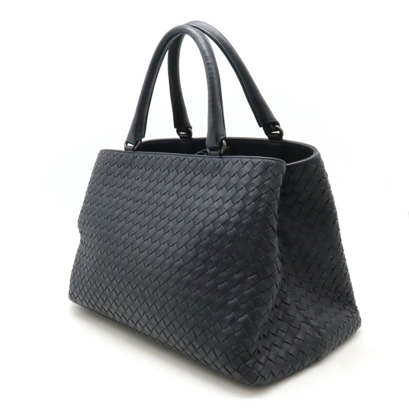 BOTTEGA VENETA Bottega Veneta Intrecciato Tote Bag Handbag Leather Navy Dark 223377