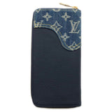 Louis Vuitton Long Wallet Zippy Vertical Monogram Denim Taurillon Leather NIGO Collaboration M81107 LOUIS VUITTON Limited Edition