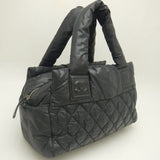 CHANEL Coco Cocoon 8619 Tote Bag Nylon Black 252133