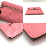 Hermes Wallet Kelly Pocket Compact Pink Wallet/Coin Case Coin Purse Women's Epsom Leather HERMES