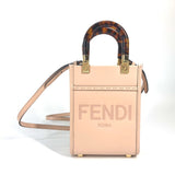 Fendi 8BS051 Shoulder Bag Crossbody bag 2WAY Hand Bag BeigeBased