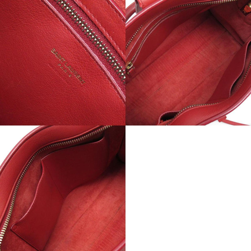 Saint Laurent SAINT LAURENT handbag shoulder bag Baby Cabas leather red gold women's w0305a