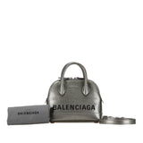 Balenciaga Glitter Handbag Shoulder Bag Grey Enamel Women's BALENCIAGA