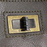 Chanel CHANEL 2.55 Tote Bag Chain Shoulder Caviar Skin Grey Turnlock Women's