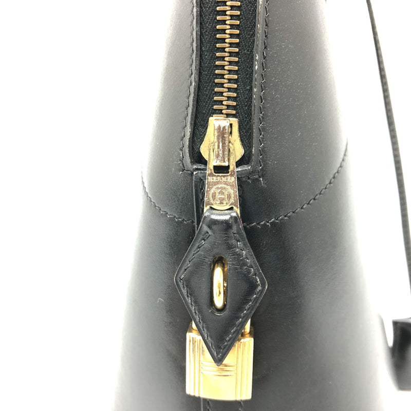 Hermes 2WAY Bag Shoulder Bag Hand Bag Black GoldHardware