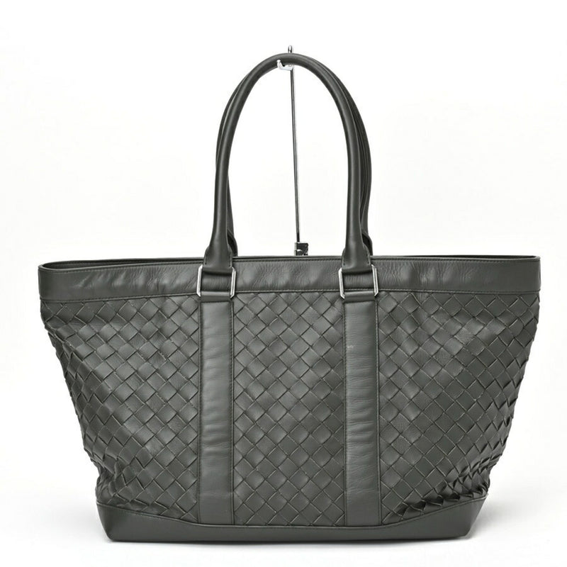 BOTTEGA VENETA Tote Bag 650431 Intrecciato Leather Khaki S-156234