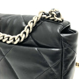 CHANEL AS1160 Disneuf Matelasse Coco Mark CHANEL19 Chain Bag Shoulder Lambskin Women's Black