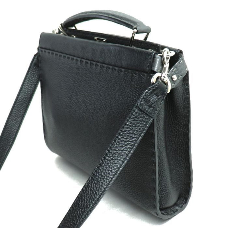 FENDI Peekaboo Fit 2-Way Shoulder Bag Black 7V22 Men's