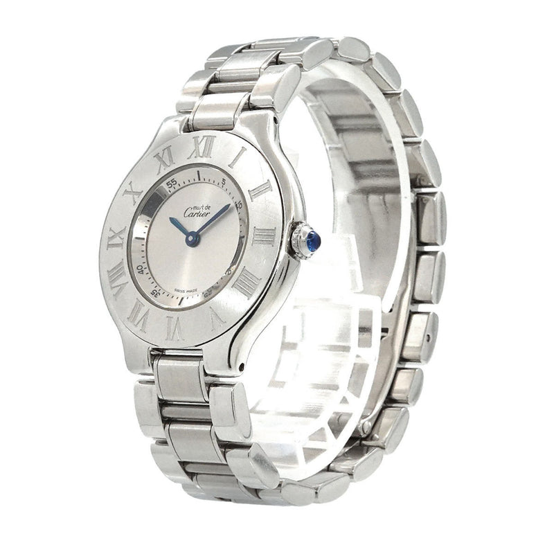 Cartier Must 21 Vantianne Boys Watch Silver Quartz Must21