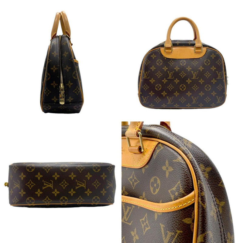 Louis Vuitton LOUIS VUITTON Handbag Monogram Trouville Canvas Brown M42228 n0074