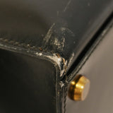 Hermes handbag Kelly 32 〇P engraved box calf black ladies