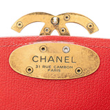 Chanel Coco Mark Handbag Shoulder Bag Red Leather Women's CHANEL